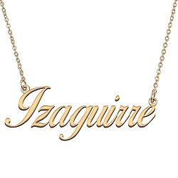 HUAN XUN Customized Custom Simple Any Name Necklace