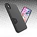 iPhone X Case, Molan Cano [Crazy Bumper] Dual Layer PU Case Wallet Cover with 1 Card Slot for Apple iPhone X - Metallic Black