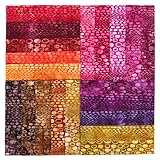 Java Batiks Layer Cake Set of 20 Precut 10 Inch Batik Squares CC188