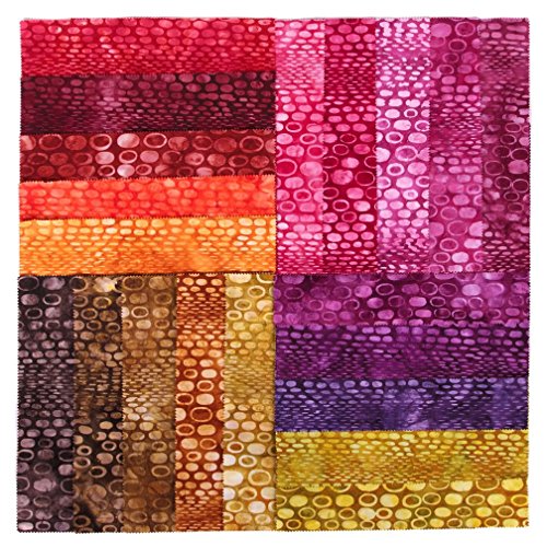 Java Batiks Layer Cake Set of 20 Precut 10 Inch Batik Squares CC188