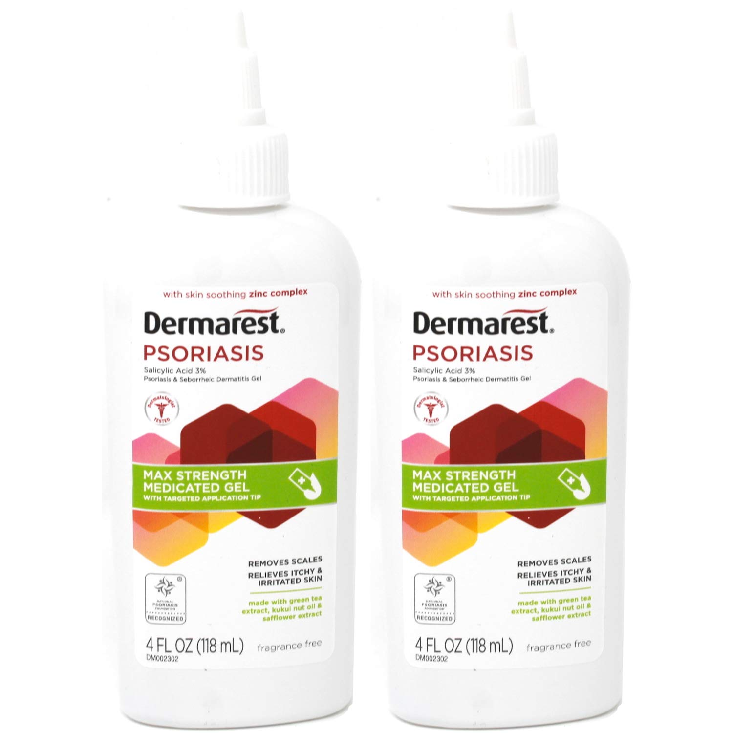 Dermarest Psoriasis Medicated Treatment Gel, 4 oz (2 Pack)
