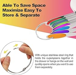 Measuring Cups & Spoons Set of 16, Wildone Premium