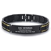 Veteran Bracelet - Military Gifts for Veterans - US Army Vet Apparel - I Walked the Walk So You Could Talk the Talk