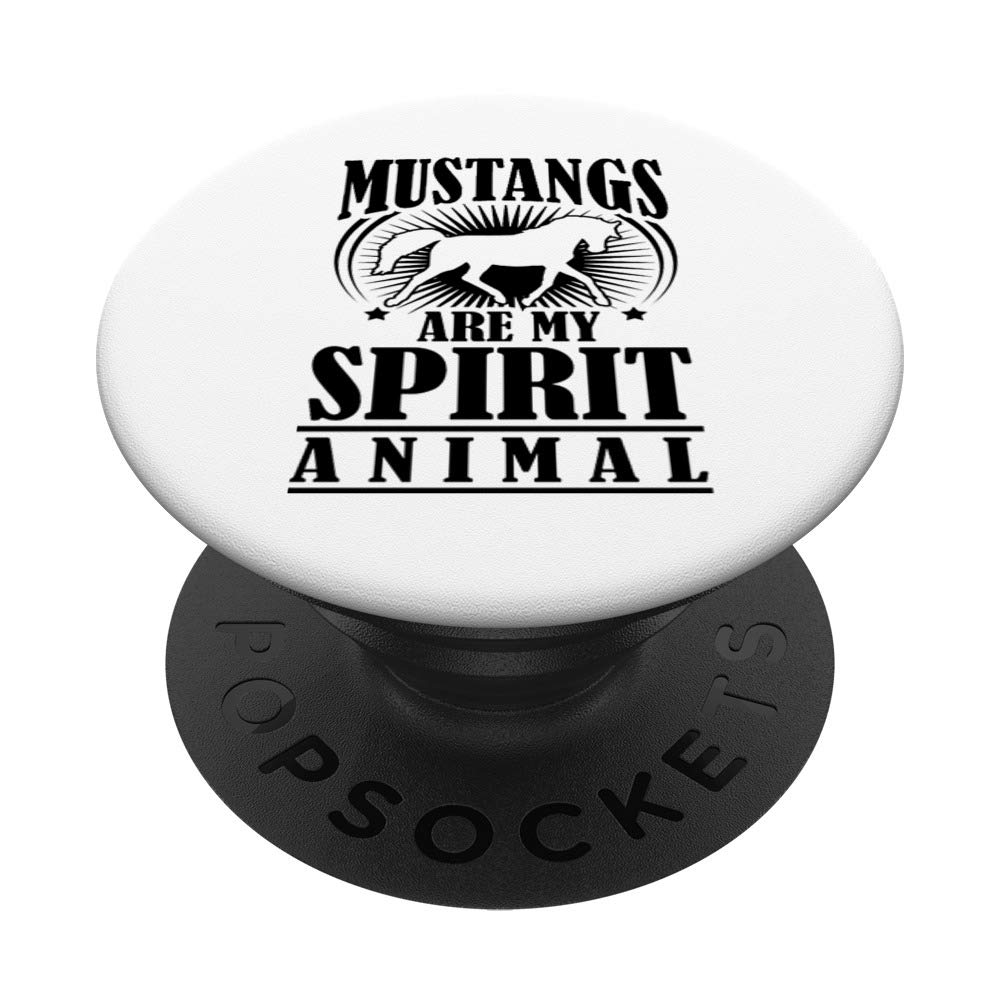 Great Mustang girl horse breed lover gift PopSockets PopGrip: Swappable Grip for Phones & Tablets