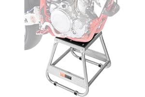 VEVOR Dirt Bike Stand, 1100 lbs Load Capacity Dirtbike Pit Stand, Universal Non-Slip Off-Road Steel Heavy Duty Dirtbike Maintenance Lift, Moto Box Stand for Motorcycle & Powersports Maintainence