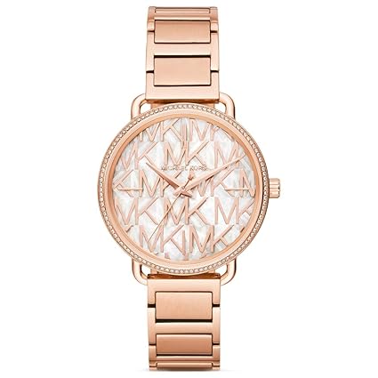 Michael Kors Damen Analog Quarz Uhr mit Edelstahl Armband MK3887