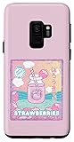 Galaxy S9 Hello Kitty Strawberry Milk Bottle Case