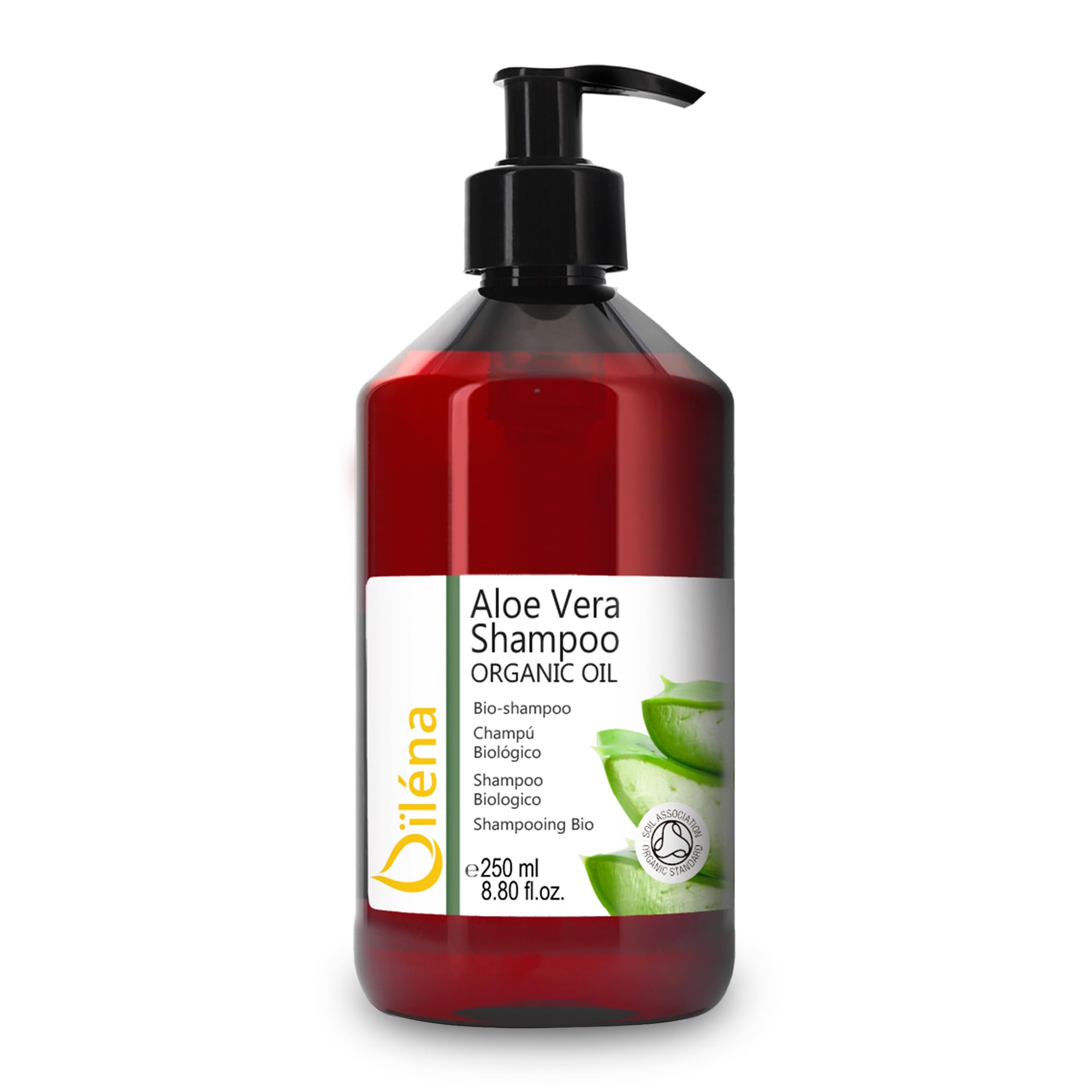 Oïléna - Organic Hair Loss Prevention Shampoo | Aloe Vera, Argan, Minerals, Vitamins Enriched | Sulfate and Silicone Free | Dermatologist Tested | For Normal to Oily Hair, 250 ml