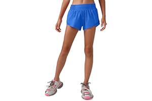 MCEDAR Girls Athletic Shorts with Liner, Quick-Dry Lightweight Active Workout Sports Running Shorts with Zip Pocket