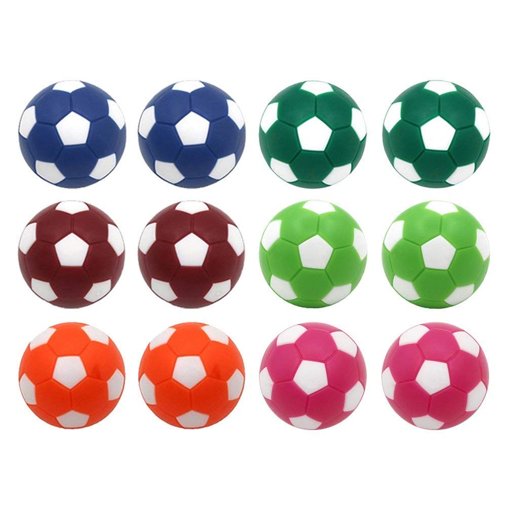 Early Buy Table Soccer Foosballs Replacement Balls Mini Multicolor 36mm Official Table Football Game Supplies 12 Pack