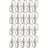 EXCEART Retro Alloy S Hook Clasps for Jewelry Making Antique Silver Toggle Clasps Connectors for Bracelets and Necklaces 2.2 Inch Jewelry Findings