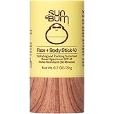 Sun Bum Original SPF 40 Face and Body Sunscreen Stick - Water resistant Broad Spectrum Facial Sunscreen - Hawaii 104 Act Compliant (Made Without Octinoxate & Oxybenzone) - Travel Size - 0.7 oz