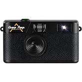 CampSnap Compact Digital Camera without Display - Memory for 2000 Photos - 8M Pixels - Rechargeable Battery - Vintage - Black