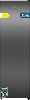 Réfrigérateur Combi 356L Bolero CoolMarket Combi 356i Dark D. 200cm de Hauteur, 59,5 cm de Largeur, Classe E, Technologie Multi Airflow, FreshnessFlex et HumidityFlex HUB