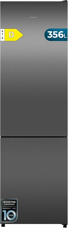 Réfrigérateur Combi 356L Bolero CoolMarket Combi 356i Dark D. 200cm de Hauteur, 59,5 cm de Largeur, Classe E, Technologie Multi Airflow, FreshnessFlex et HumidityFlex HUB
