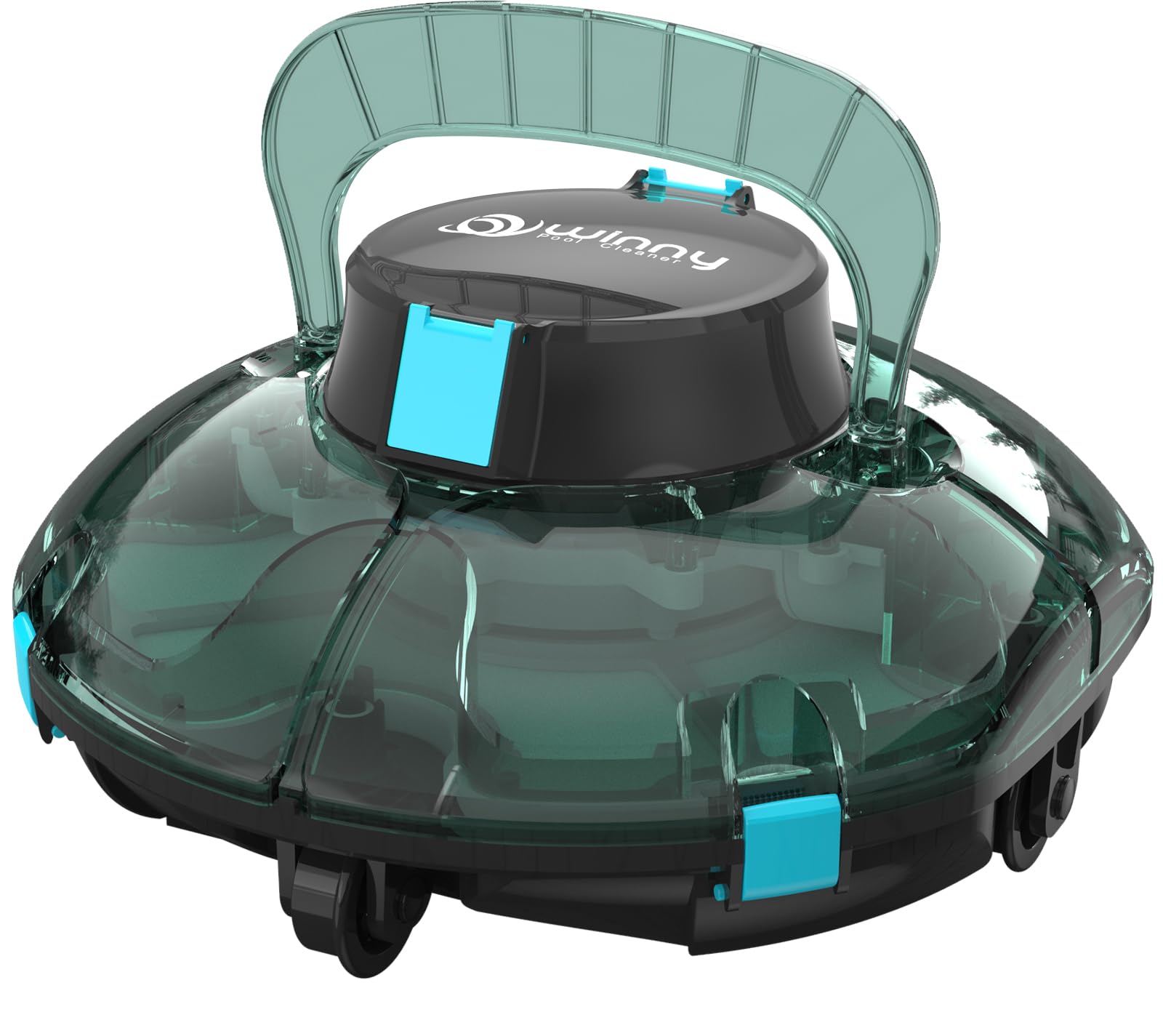 Photo 1 of (2025 Upgrade) Cordless Robotic Pool Cleaner, Lasts 80 Min, Automatic Vacuum for Above-Ground Pools up to 645 Sq.ft,Portable, Self-Parking (Light Green)
