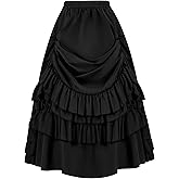 Women Long Skirt Vintage High Waist Renaissance Style Gothic Victorian Maxi Skirt Pirate Viking Skirt for Women