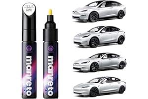 SKLIGHT Touch Up Paint for Tesla Model Y/3/X/S Pearl White (PPSW)—OEM Color-Matched, Quick & Easy Car Scratch Remover Pen, Long lasting & Waterproof Car Paint Touch Up, Like-New Finish