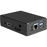 eleUniverse Aluminum Passive Cooling Metal Case for Orange Pi 5 / 5B (N507) | Enclosure with Thermal Pads Supports External Antenna Installation