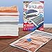 4 Pack Variety Vacuum Storage Bags for Comforters, Blankets & Clothes – Vacuum Sealed Compression Bags with Hand Pump – Space Saver Storage Bags for Bedding, Moving, Travel & Organization (2L & 2XL)