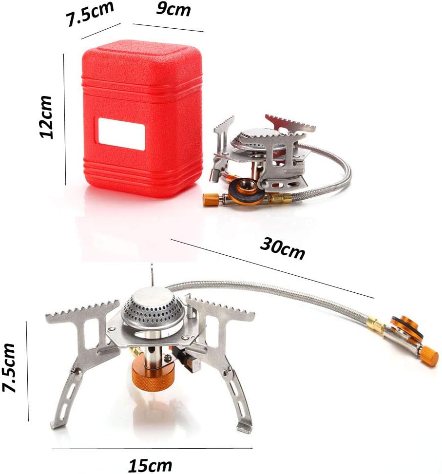Outdoor Windproof Gas Stove Portable Tourist Camping Picnic Survive Burner 3500/5800W Big Power Foldable Hiking Barbecue Stove