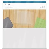 25 Pack 4 Mil Blank Mylar Stencil Sheets, 12" x 12" Clear Plastic Sheets | Clear Mylar Template Sheets for Cricut Crafts Vinyl Cutting