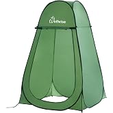 Wolfwise Pop Up Shower Tent for Camping Essentials, Portable Instant Changing Tent with Ventilation Window & Carry Bag, Priva