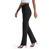 AFITNE Women's Dress Pants Stretchy Straight Leg Yoga Work Slacks with Pockets Business Casual Pants Petite/Regular/Tall