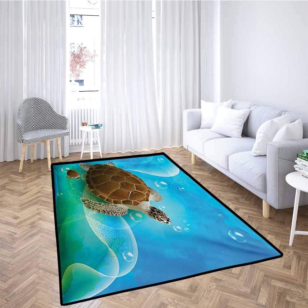 Ocean Bedroom Mat Rug Seaweed Jellyfish Fish Gift for Children