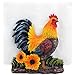 Decorative Rooster Napkin Holder Stand Sculpture for Figurines and Statues As Farm & Country Kitchen Decor Table Centerpieces and Collectible Chicken or Rustic Gifts for Farmers