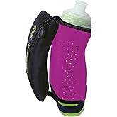 Amphipod Hydraform Handheld Thermal-Lite Water Bottle, BPA-Free, Insulated Sleeve, Storage Pocket for Running & Walking - Pink - 12 oz.