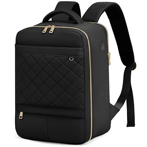 Yankony Ryanair Cabin Bags 40x20x25 Underseat, Small Cabin Bag Multiple Pockets Travel Women Backpack 20L Diamond Embroidery Carry on Rucksack for Airplanes Flight Underseat Hand Luggage Bag