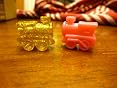 10-Pack Train Marker Dominoes - Colorful Mexican Train Domino Game Accessories