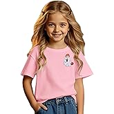 GLIGLITTR Girl Halloween Shirt Ghost Drinking Coffee Tshirt Pumpkin Short Sleeve Tee Top Kids Spooky Season Fall Outfit 7-12Y