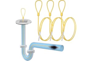 EastLink 30-Inch Long Drain Snake, Anti-Break Steel Sink Snake Drain Clog Remover, Snake Drain Hair Removal Tool for Small &Thin Drain Snake Plumbing, Bathroom Sink, Tub, Shower Drain Cleaning, 3 Pack