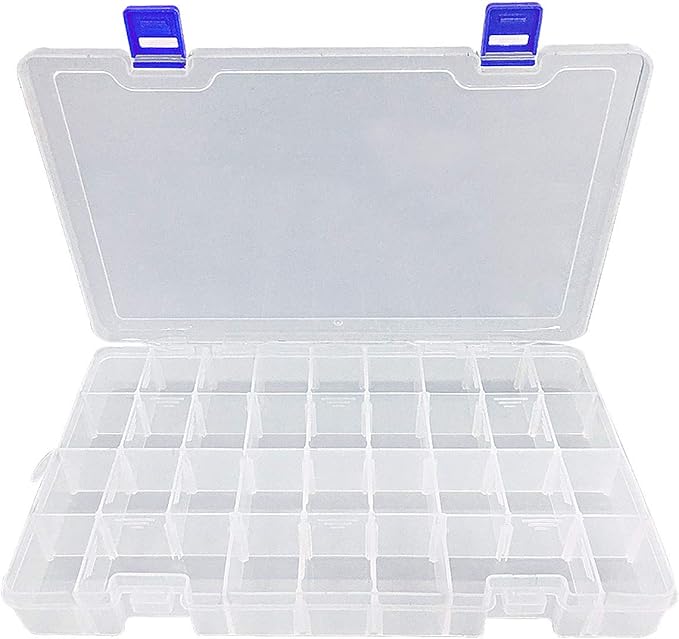 Qualsen Plastic Organizer Container Storage Box Adjustable Divider