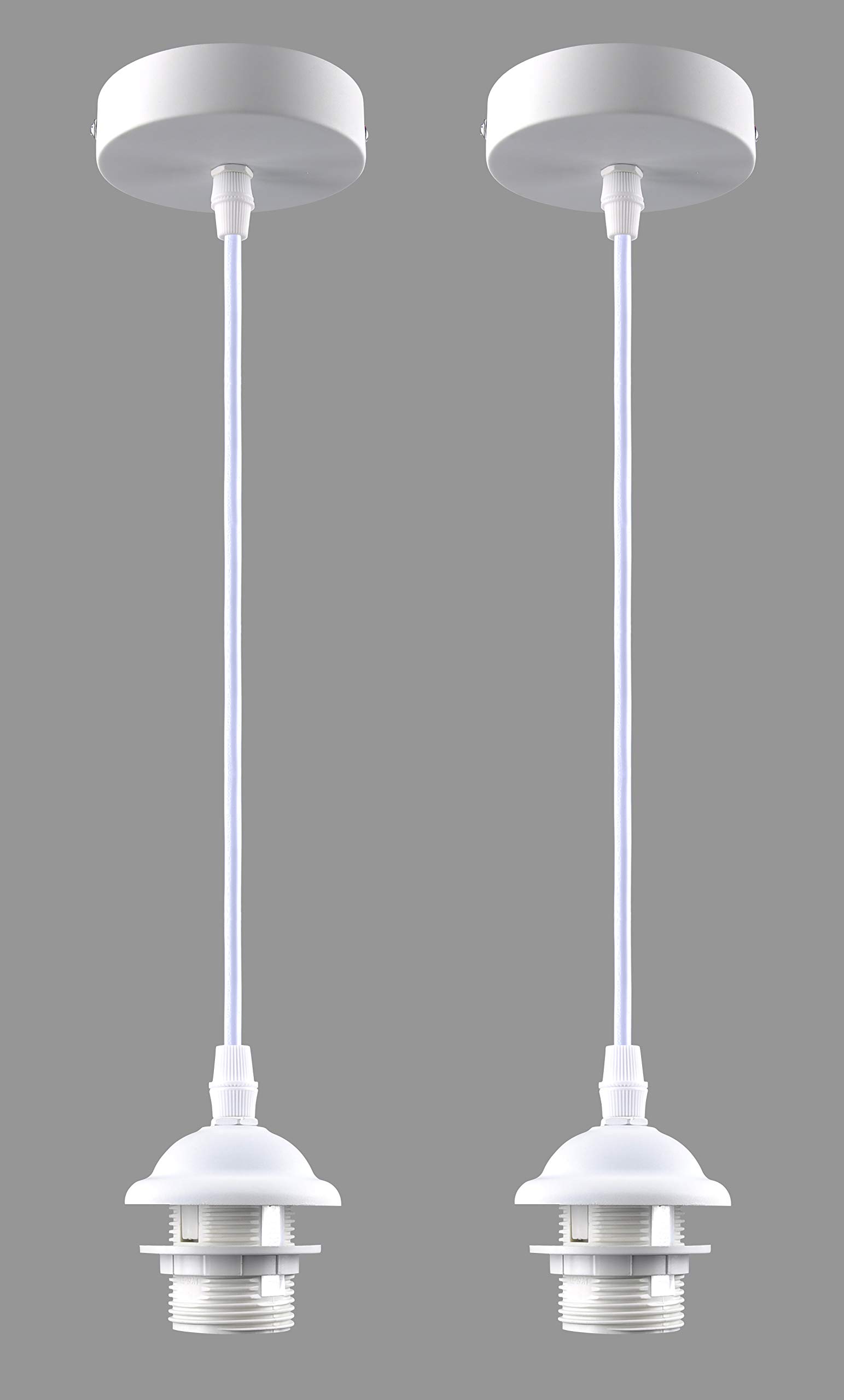 Buy Vintage Ceiling Pendant Light Fitting,E27 Screw Lamp Holder,2 Pack