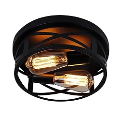 Jasopaco 2-Light Flush Mount Ceiling Light Fixtures