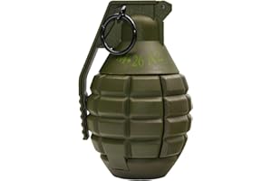 Disratw M26A2 Airsoft Grenade Toys Tactical Grenade Plastic CS Battle Game Toy Hand Grenades Pull Ring Toys Role Play Model Prop for Age 14+