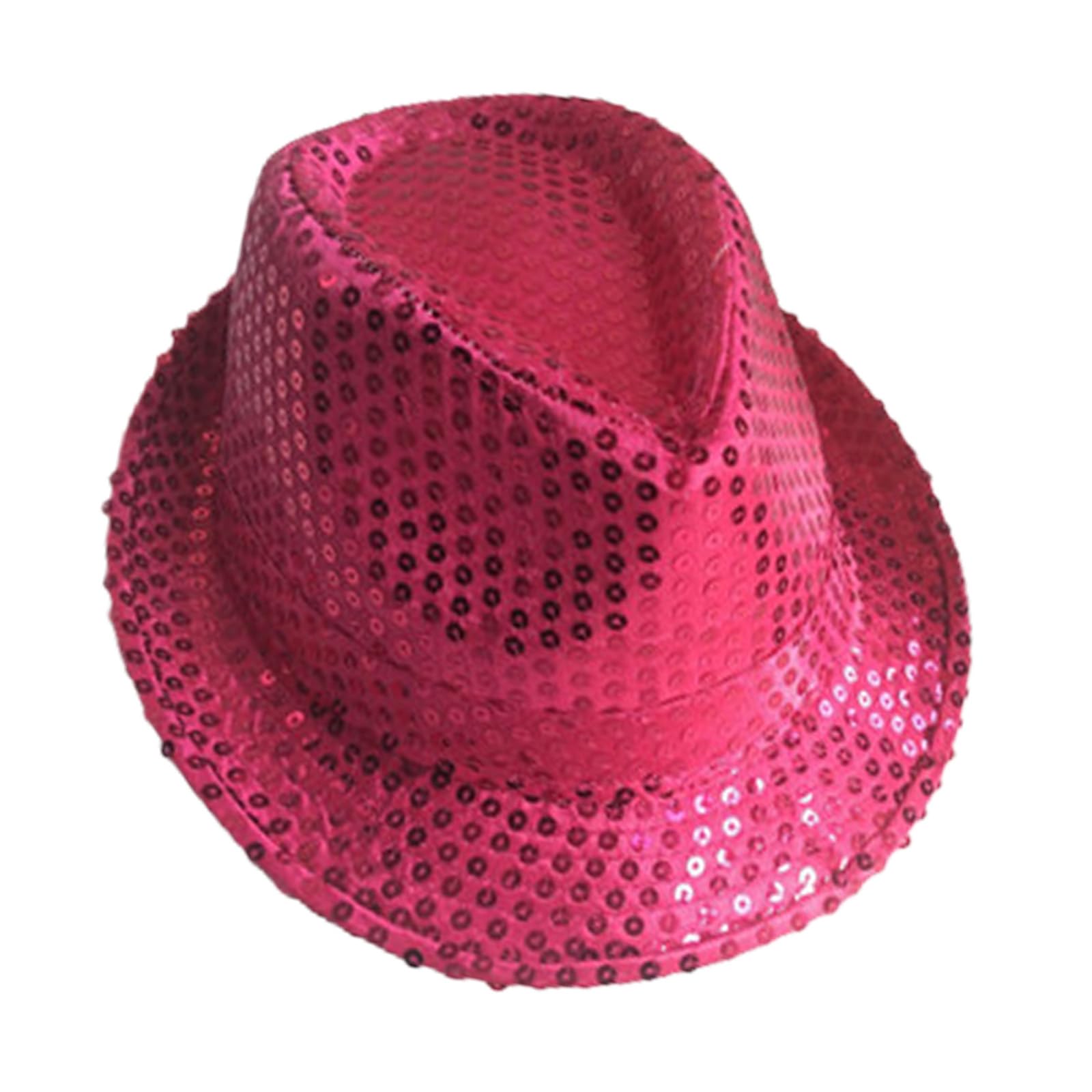 GWAWG Sequin Hat, Glitter Jazz Caps, Disco Hip-Hop Sequin Fancy Dress, for Hen Party Night Wedding Mardi Gras, Retro 70 Theme Dance
