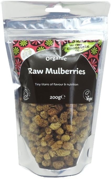 THE RAW CHOCOLATE COMPANY LTD Organic White Mulberries 150g 150g (PACK OF 1)