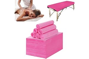 MCWLKJ 100PCS Disposable Bed Sheets, 31" x 71" Disposable Massage Table Sheets Set, Non Woven Bedspread Can Be Used in Massag