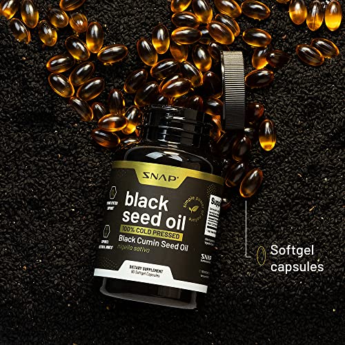 Black Seed Oil Capsules 100 Cold Pressed Immune Support, Detox Aid