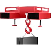 VEVOR Forklift Lifting Hook, 6600lbs Capacity Forklift Lifting Hoist, Red Forklift Mobile Crane with Swivel Hook and Two Large T-Screws, Hook Forklift Lifting Hoist, Fork Lifting Attachment