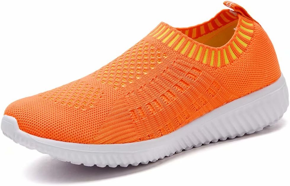 LANCROP Women's Sock Walking Shoes - Comfortable Mesh Slip on Easy Sneakers
