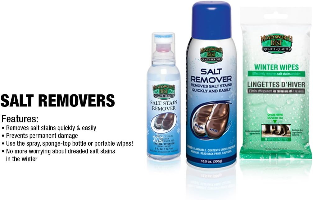Moneysworth and Best Shoe Care Salt Stain Remover, 6-Ounce: Sports & Outdoors