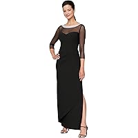 evening wear dresses pictures Alex Evenings AE8196677 Long Formal Flutter Sleeve Gown main image 1