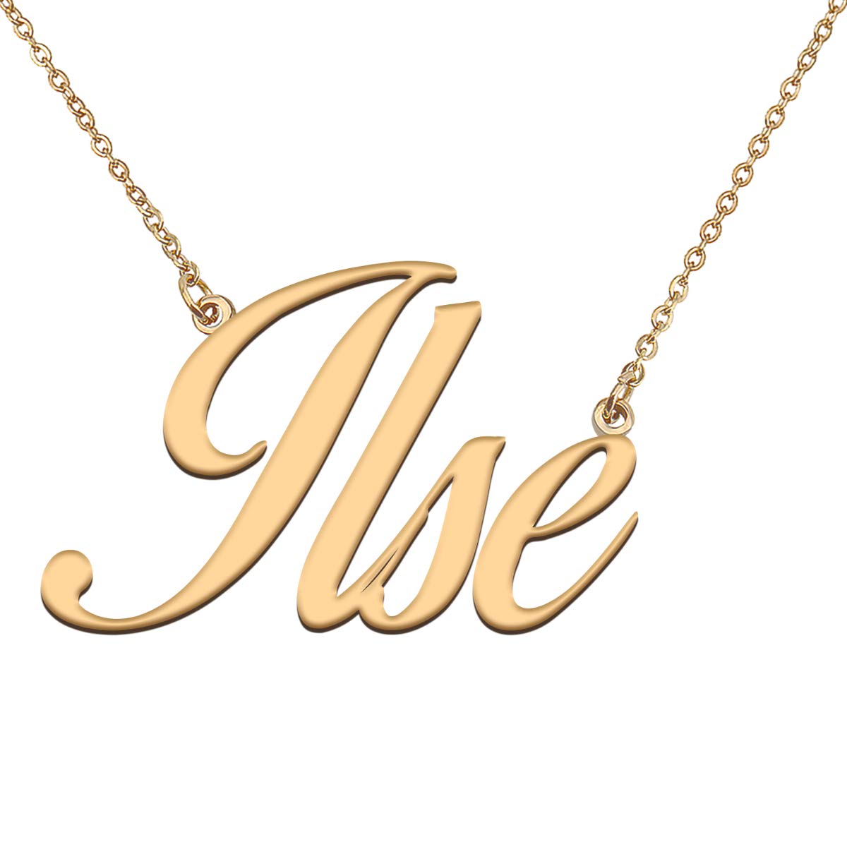 HUAN XUN Customized Custom Simple Any Name Necklace