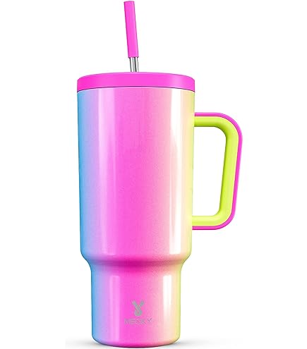 Cupcupmore Gobelet De 1200 Ml Avec Poignée, Couvercle Anti-fuite Et Paille, Tasse De Voyage Isotherme En Acier Inoxydable Pour Homme Et Femme, Garde Au Froid 12 Heures Ou Au Chaud 10 Heures