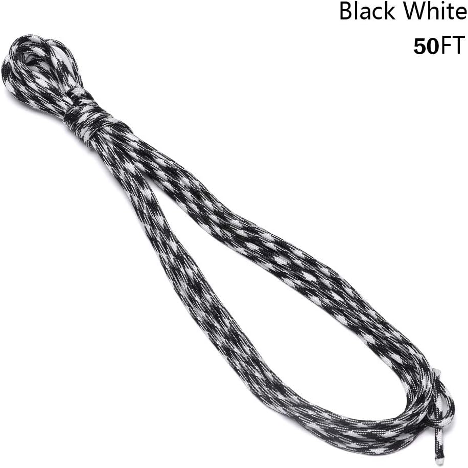 25/50/100FT 550 LB Tent Buckle Camping Outdoor Tools Climbing Hiking Parachute Rope Lanyard Paracord 7 Strand Cord